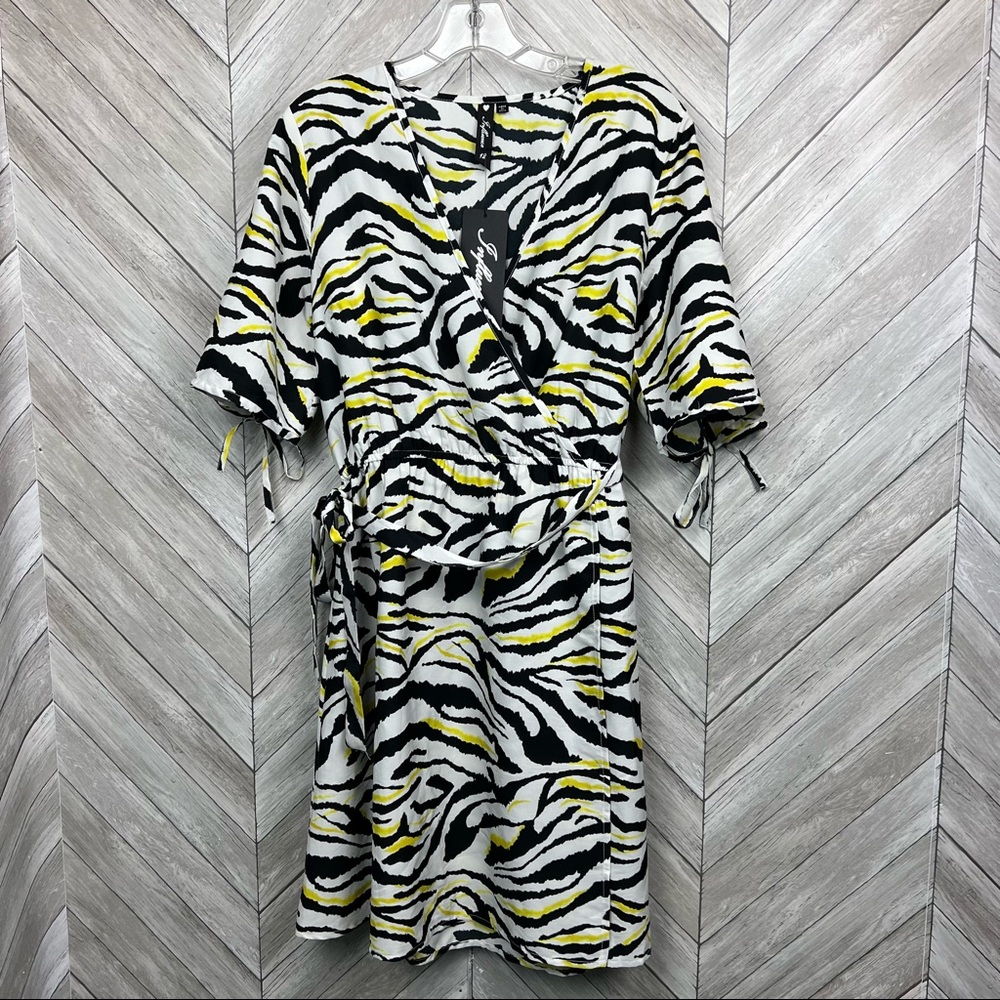 NWT Influence Dress Size 12 Zebra Print Dress